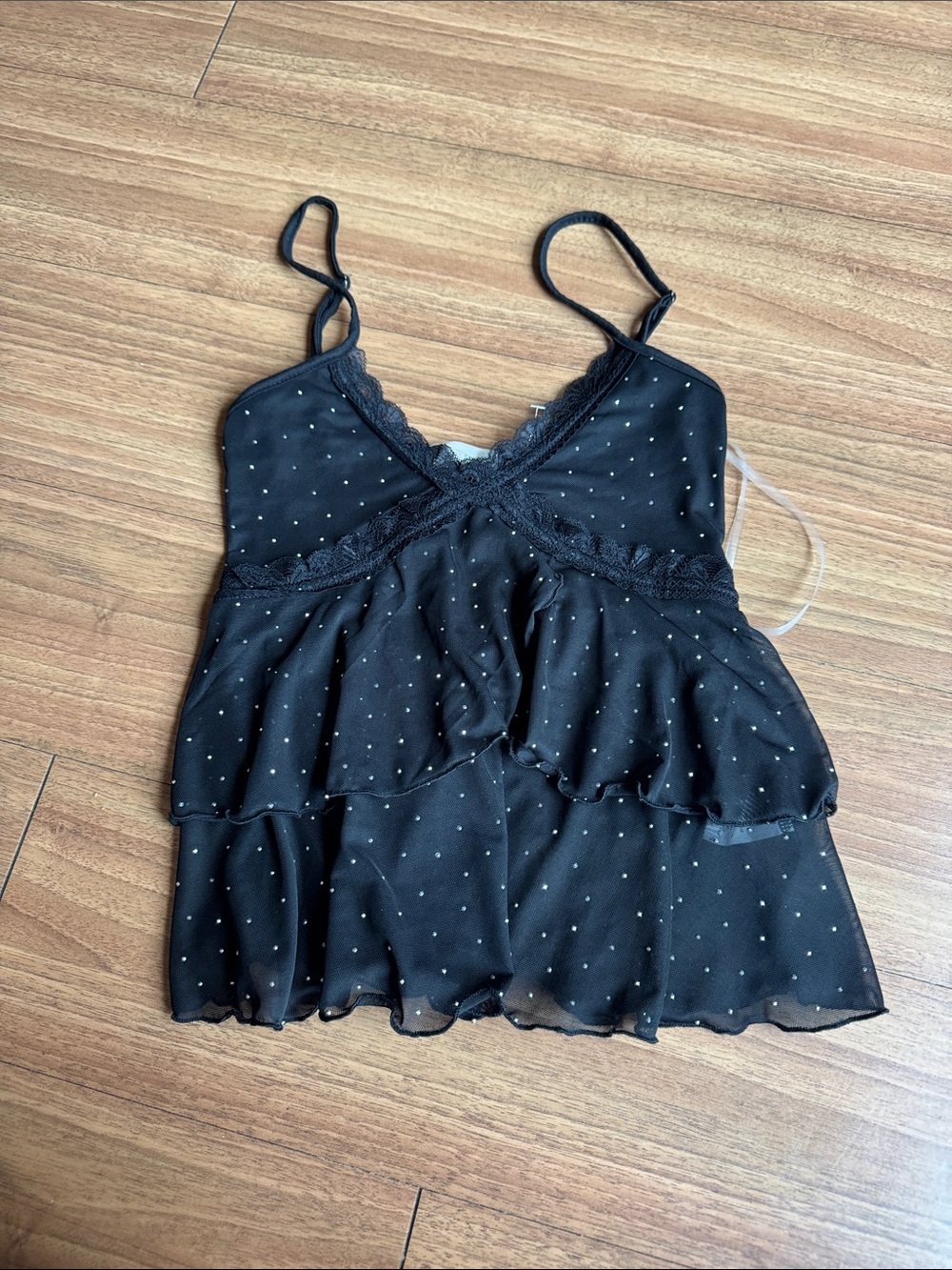 Btw black sparkle tank top